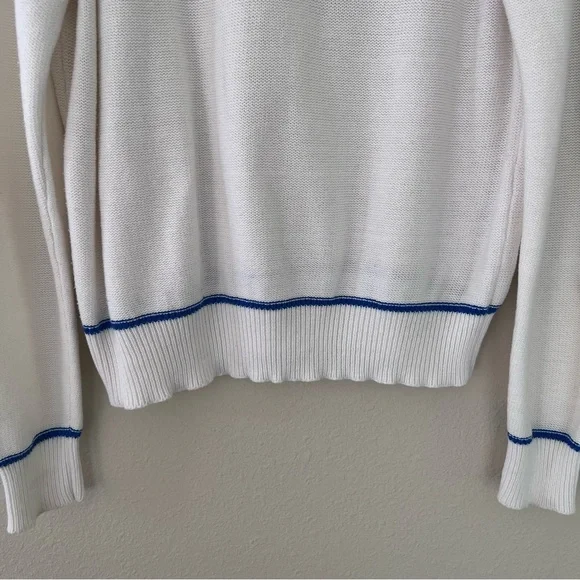 Nike Vintage Tennis Sweater Blue Label Large Golf Sports Leisure 80s Old Money - Picture 7 of 11